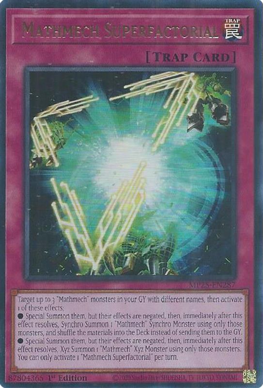 Mathmech Superfactorial - MP25-EN287 - Ultra Rare - 1st Edition