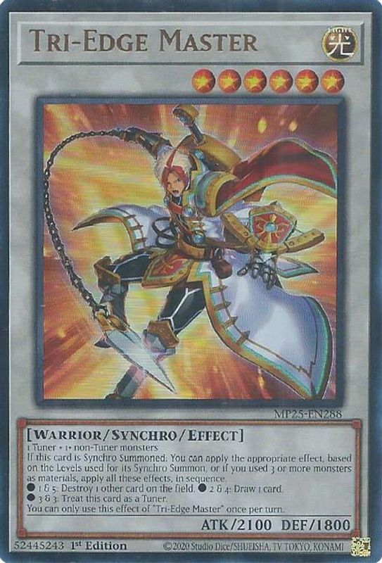 Tri-Edge Master - MP25-EN288 - Ultra Rare - 1st Edition