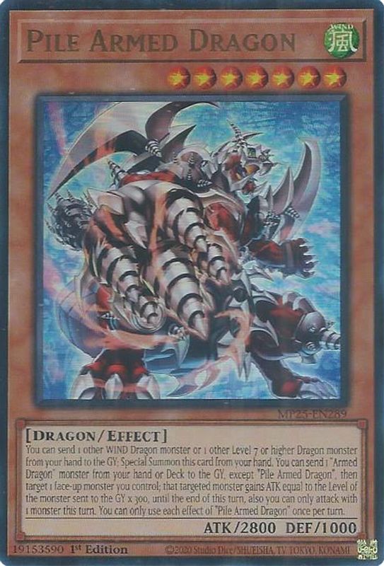 Pile Armed Dragon - MP25-EN289 - Ultra Rare - 1st Edition