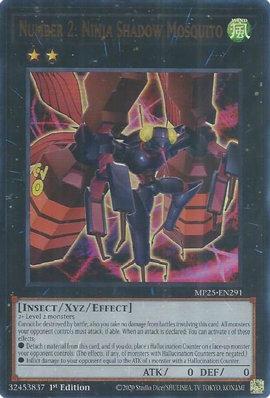 Number 2: Ninja Shadow Mosquito - MP25-EN291 - Ultra Rare - 1st Edition