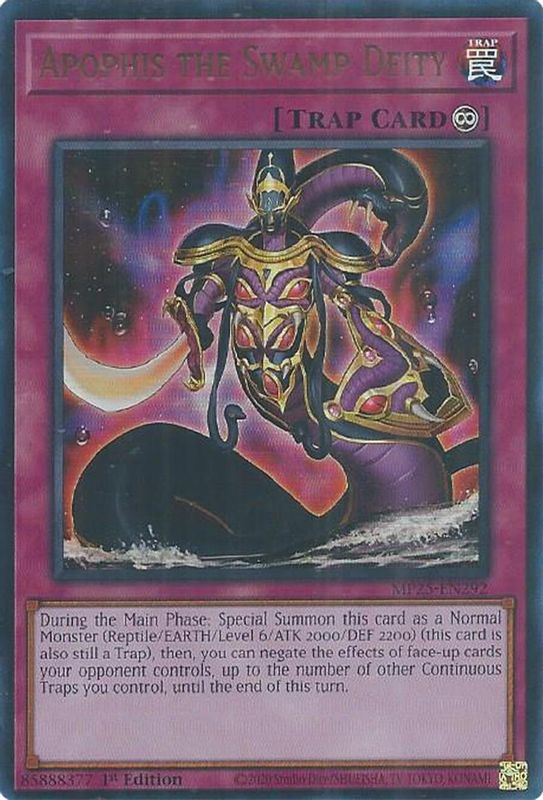 Apophis the Swamp Deity - MP25-EN292 - Ultra Rare - 1st Edition