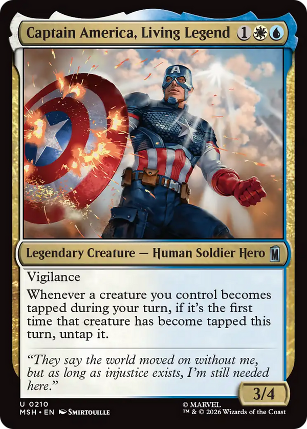 Captain America, Living Legend (MSH) (Pre-Order)
