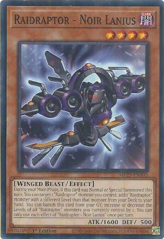 Raidraptor - Noir Lanius - MP25-EN302 - Common - 1st Edition