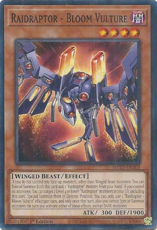 Raidraptor - Bloom Vulture - MP25-EN303 - Common - 1st Edition