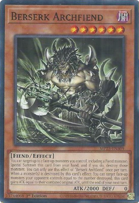 Berserk Archfiend - MP25-EN309 - Common - 1st Edition
