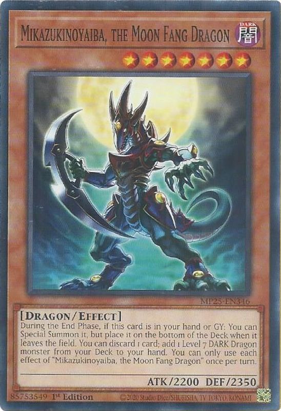 Mikazukinoyaiba, the Moon Fang Dragon - MP25-EN346 - Common - 1st Edition