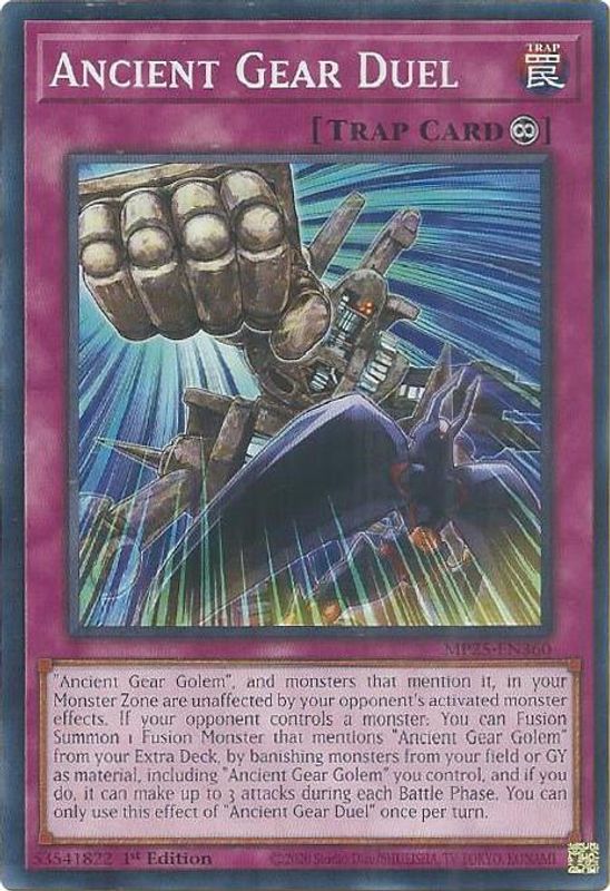 Ancient Gear Duel - MP25-EN360 - Common - 1st Edition