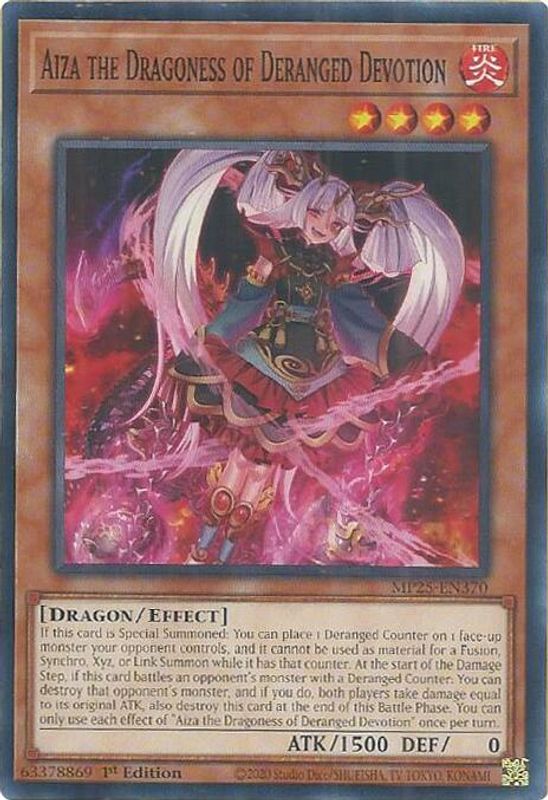 Aiza the Dragoness of Deranged Devotion - MP25-EN370 - Common - 1st Edition