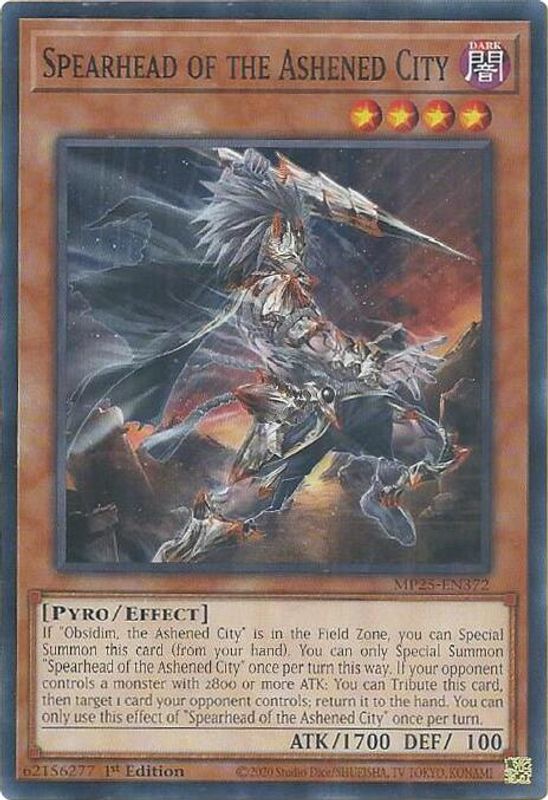 Spearhead of the Ashened City - MP25-EN372 - Common - 1st Edition