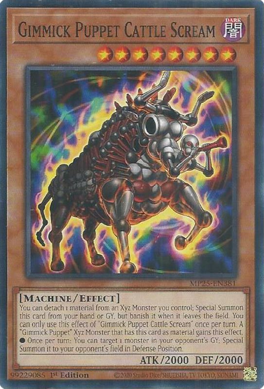 Gimmick Puppet Cattle Scream - MP25-EN381 - Common - 1st Edition