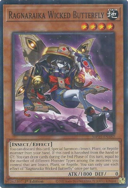 Ragnaraika Wicked Butterfly - MP25-EN382 - Common - 1st Edition