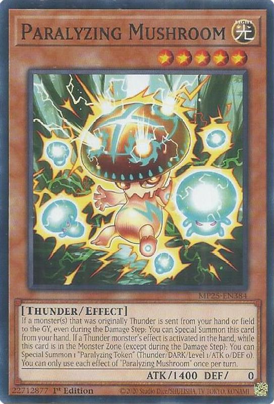Paralyzing Mushroom - MP25-EN384 - Common - 1st Edition