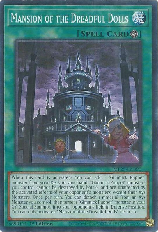 Mansion of the Dreadful Dolls - MP25-EN390 - Common - 1st Edition