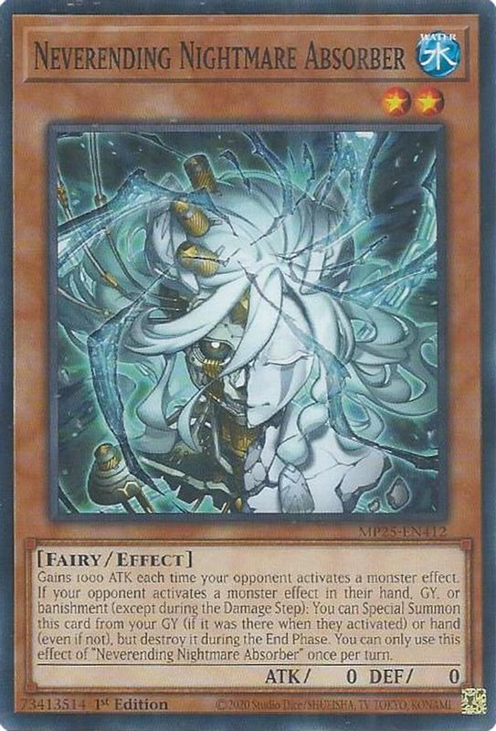 Neverending Nightmare Absorber - MP25-EN412 - Common - 1st Edition