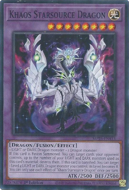 Khaos Starsource Dragon - MP25-EN413 - Common - 1st Edition