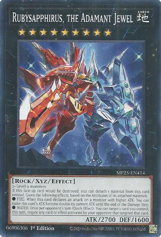 Rubysapphirus, the Adamant Jewel - MP25-EN414 - Common - 1st Edition