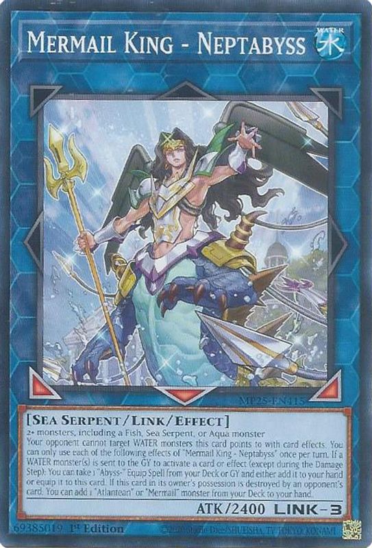 Mermail King - Neptabyss - MP25-EN415 - Common - 1st Edition