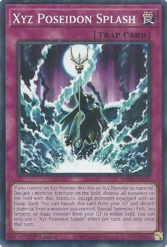 401 Games Canada - Xyz Poseidon Splash - MP25-EN422 - Common - 1st Edition 401 Games Canada - Xyz Poseidon Splash - MP25-EN422 - Common - 1st Edition