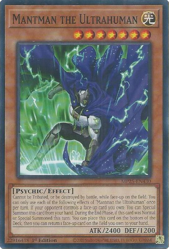 Mantman the Ultrahuman - MP25-EN430 - Common - 1st Edition