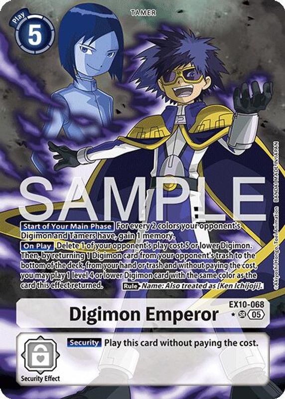 Digimon Emperor (Alternate Art) - EX10-068 - Super Rare