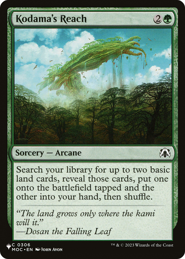 Kodama's Reach - MOC Reprint (PLST)
