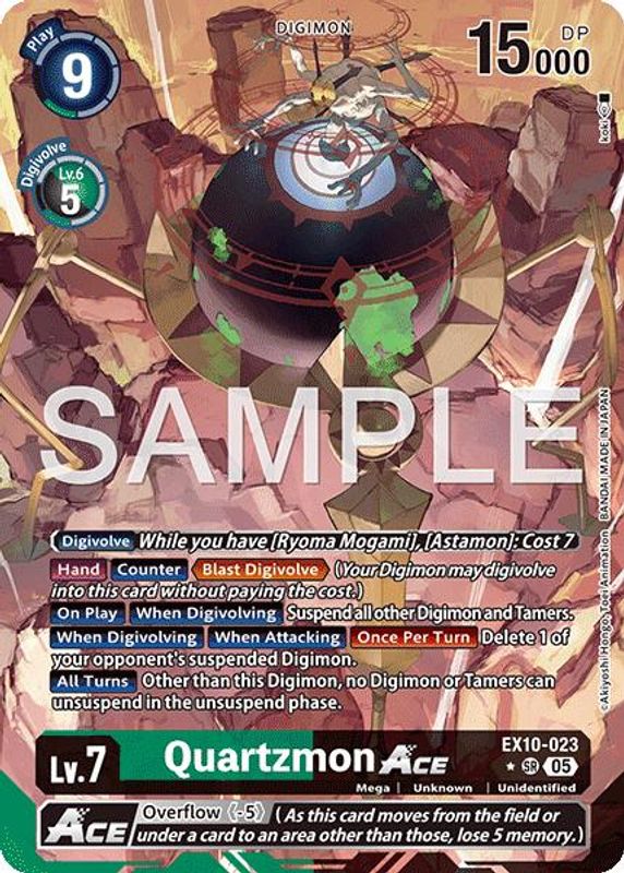 Quartzmon ACE (Alternate Art) - EX10-023 - Super Rare