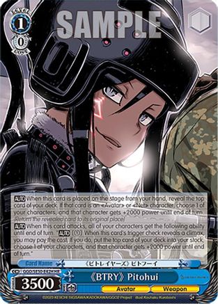 "BTRY" Pitohui (HR) - GGO/SE50-E42HR - Holo Rare