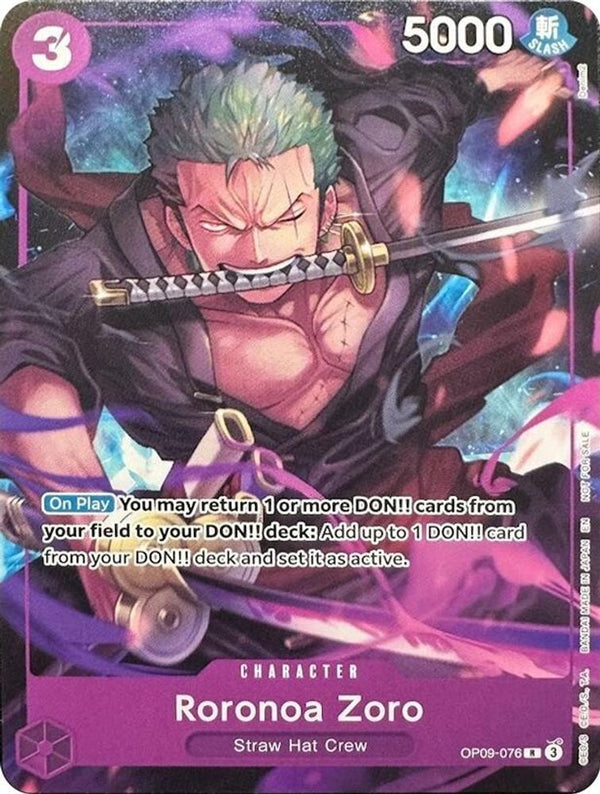 Roronoa Zoro (Welcome Pack Vol. 2) - OP09-076 - Rare