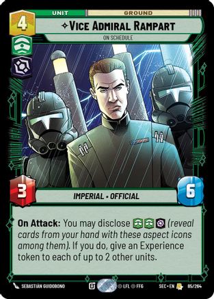 Vice Admiral Rampart - On Schedule - 85/264 - Rare