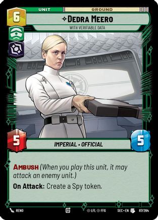 Dedra Meero - With Verifiable Data - 87/264 - Uncommon