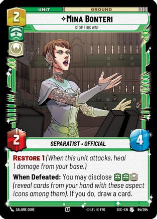 Mina Bonteri - Stop This War - 94/264 - Uncommon