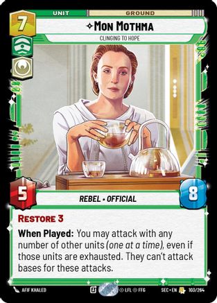 Mon Mothma - Clinging to Hope - 103/264 - Rare