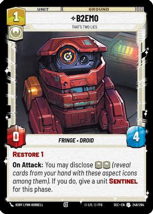 B2EMO - That's Two Lies - 248/264 - Uncommon