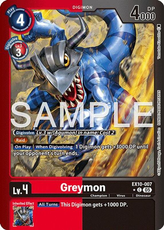 Greymon (Limited Foil) - EX10-007 - Common