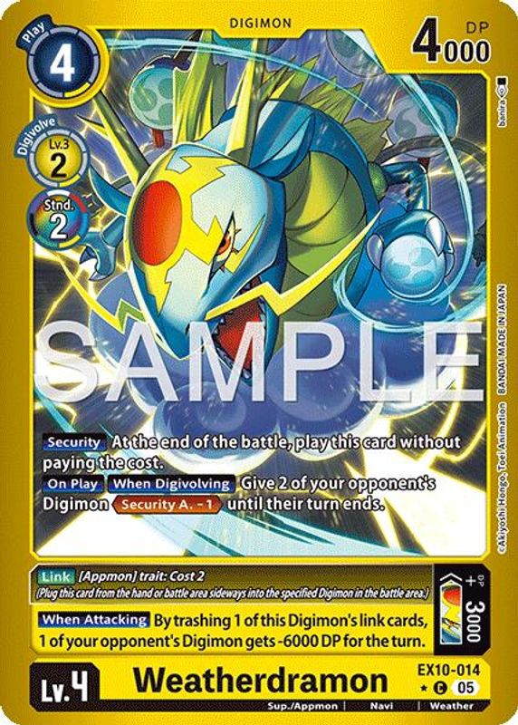 Weatherdramon (Limited Foil) - EX10-014 - Common