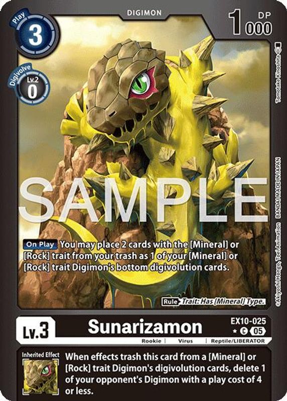 Sunarizamon (Limited Foil) - EX10-025 - Common