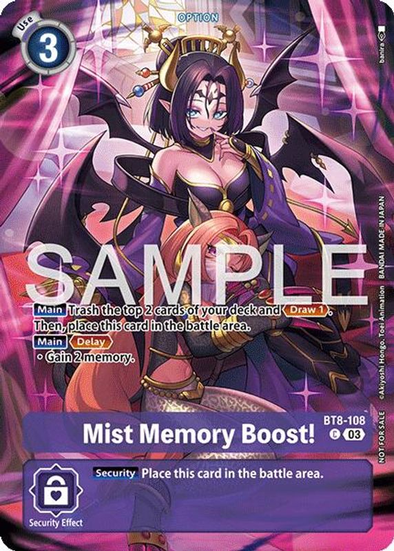 Mist Memory Boost! (Sinister Order Legend Pack) - BT8-108 - Common