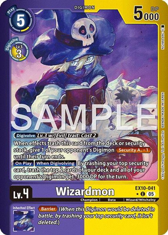 Wizardmon (Limited Foil) - EX10-041 - Common