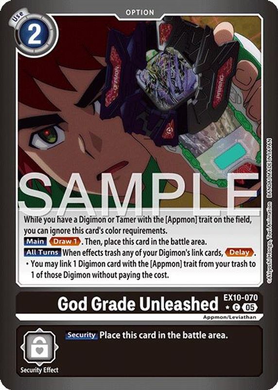 God Grade Unleashed (Limited Foil) - EX10-070 - Common