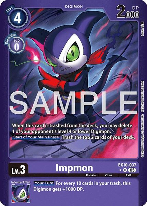 Impmon (Limited Foil) - EX10-037 - Uncommon