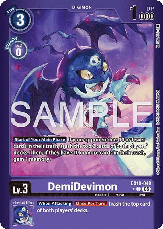 DemiDevimon (Limited Foil) - EX10-040 - Common