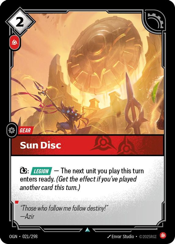 Sun Disc - 021/298 - Uncommon