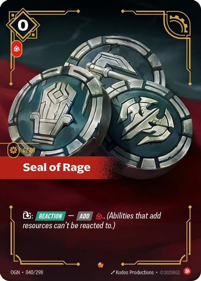 401 Games Canada - Seal of Rage - 040/298 - Epic
