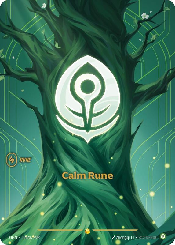 Calm Rune (Alternate Art) - 042a/298 - Showcase