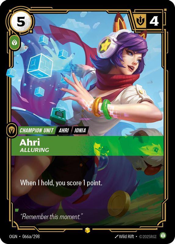 Ahri - Alluring (Alternate Art) - 066a/298 - Showcase
