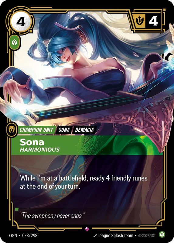 Sona - Harmonious - 073/298 - Rare