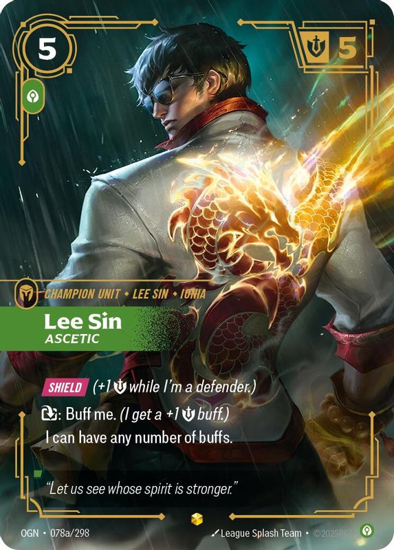 Lee Sin - Ascetic - 078a/298 - Alternate Art