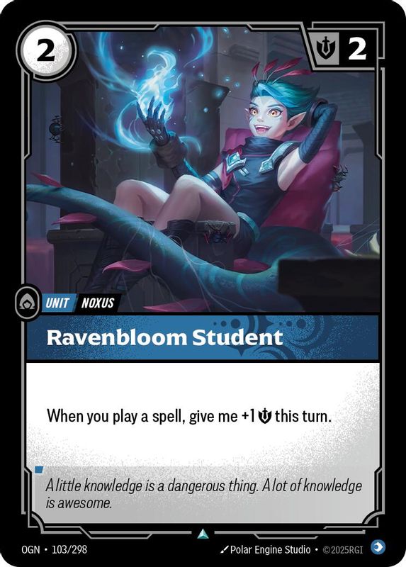 Ravenbloom Student - 103/298 - Uncommon