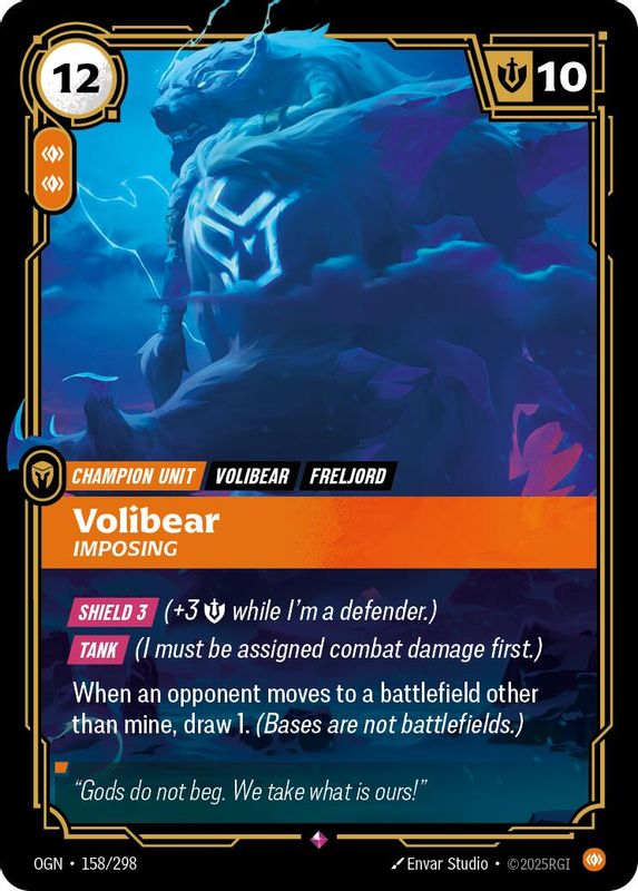 Volibear - Imposing - 158/298 - Rare