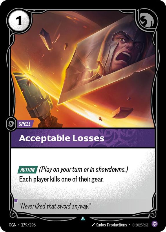 Acceptable Losses - 179/298 - Uncommon